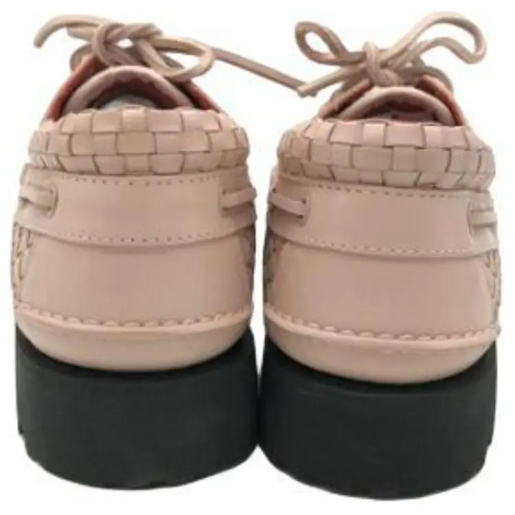 Timberland Woven Leather 3-Eye Lug Supreme Pink-2