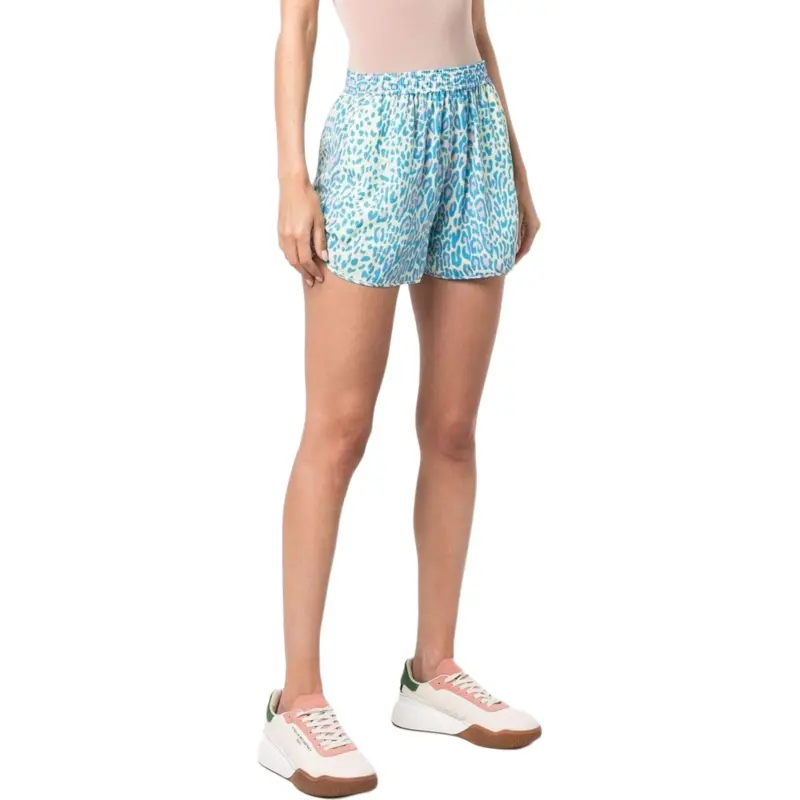 Stella McCartney Elasticated Waistband Leopard Printed Shorts-1