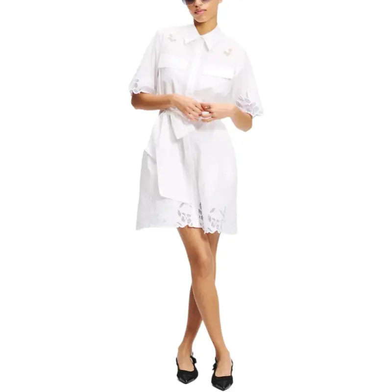 Karl Lagerfeld Cut out Embroidered Dress-3