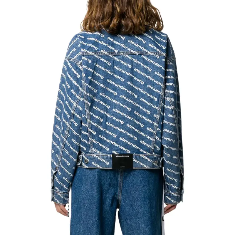 Alexander Wang Logo print Denim Jacket-1