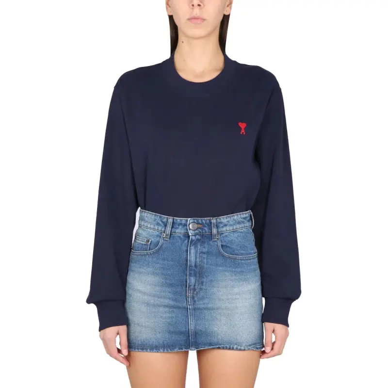 AMIPARIS Sweatshirt Women's Navy Blue-1
