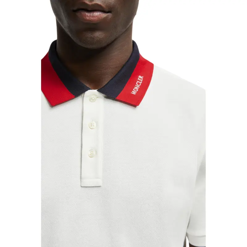 Moncler Embroidered Logo Piquet Polo Shirt-1