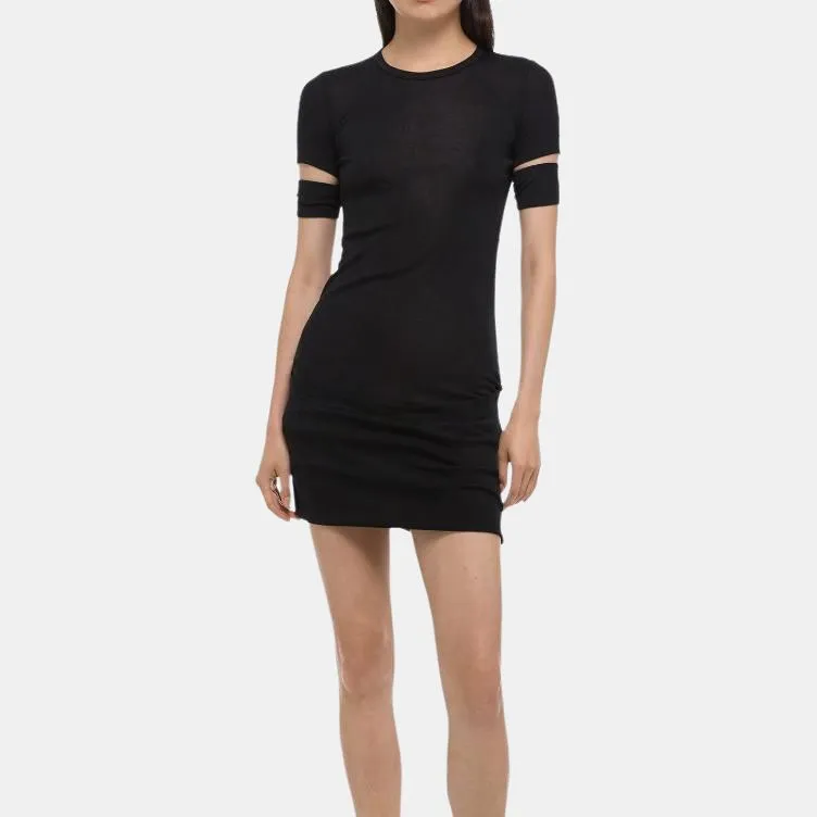 Helmut Lang Slashed Mini Dress-5