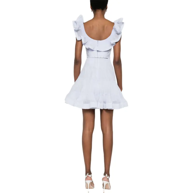 Zimmermann Pleated Frill Mini Dress-2