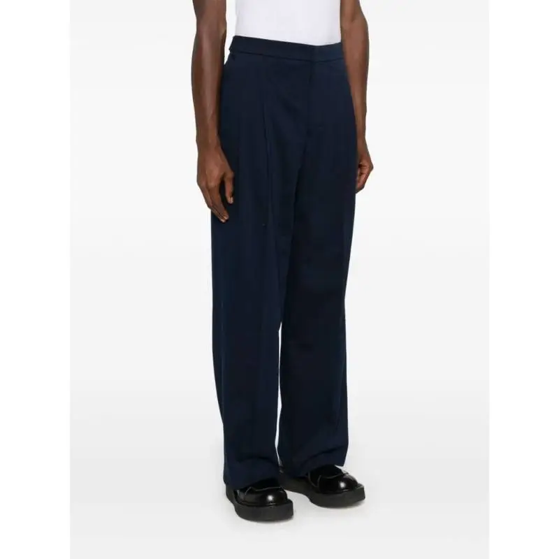 AMIPARIS Pleated Straight Leg Trousers-3