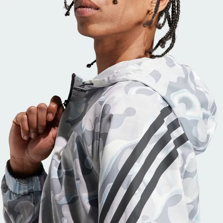 Adidas ALLOVER PRINT Jackets Men Jade White-4