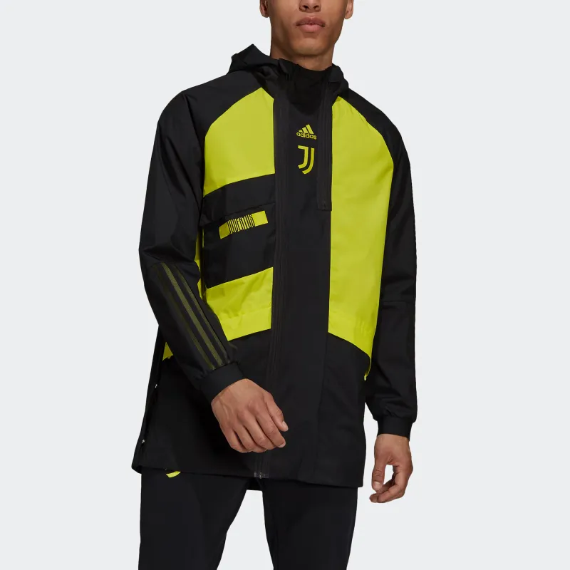 Adidas Juventus Jacket Men's Black/Sour Green Yellow-1