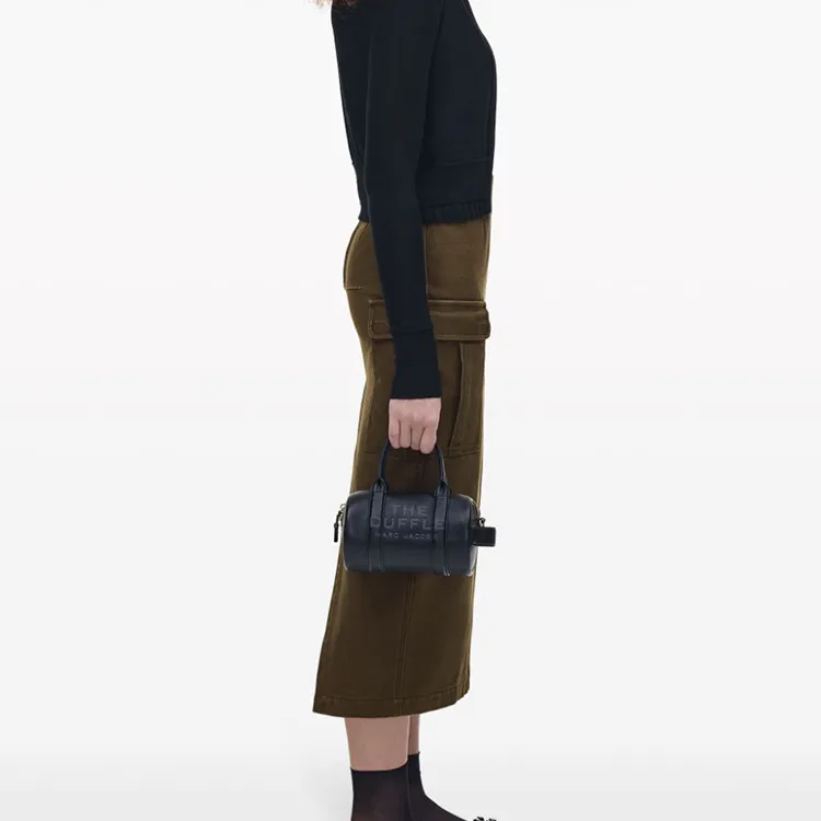 MARC JACOBS The Leather Mini Duffle Black-3