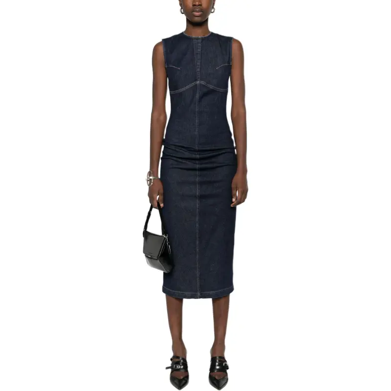 SportMax Geranio Denim Midi Dress-1