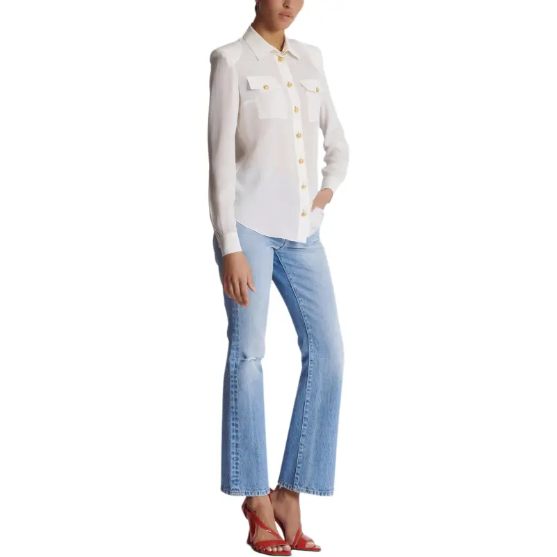 BALMAIN Shirts Women's White-4