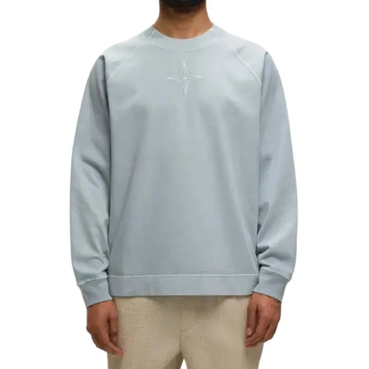 STONE ISLAND Logo embroidered Cotton Sweatshirt-3
