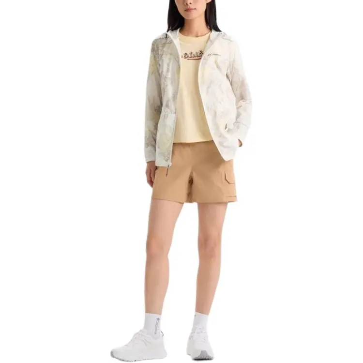 Columbia City Outdoor Collection Waterproof UV Protection Sun Protection Clothing Women's Ecru-1