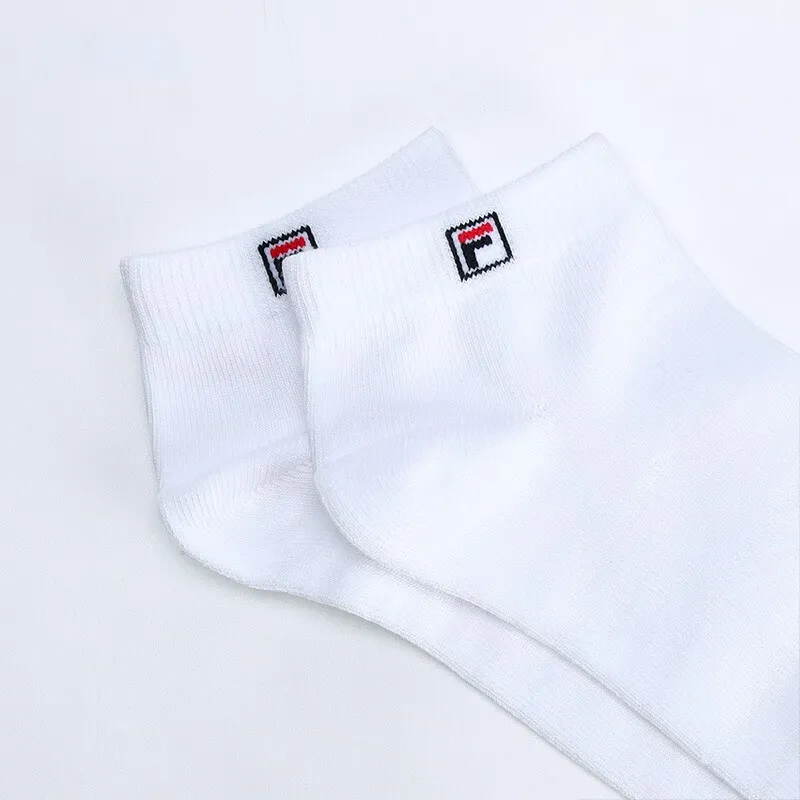 FILA Sports Ankle Socks Women's 1 Pack White-3