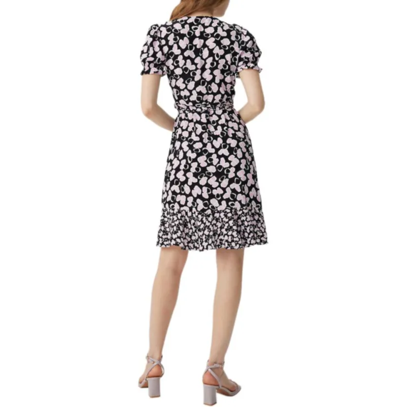 Diane Von Furstenberg SS25 Short Sleeved Dress Women's Black-3