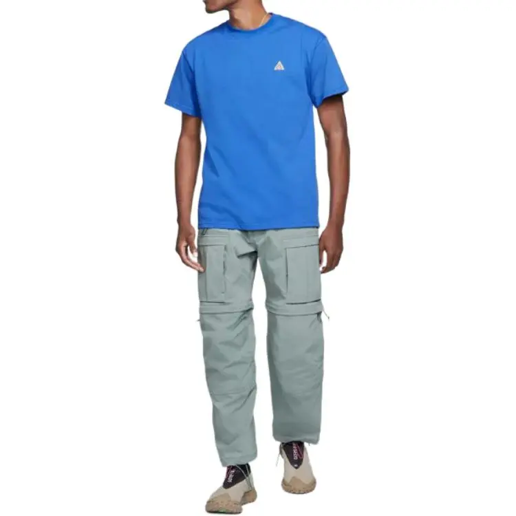 Nike T Shirts Men Blue-2