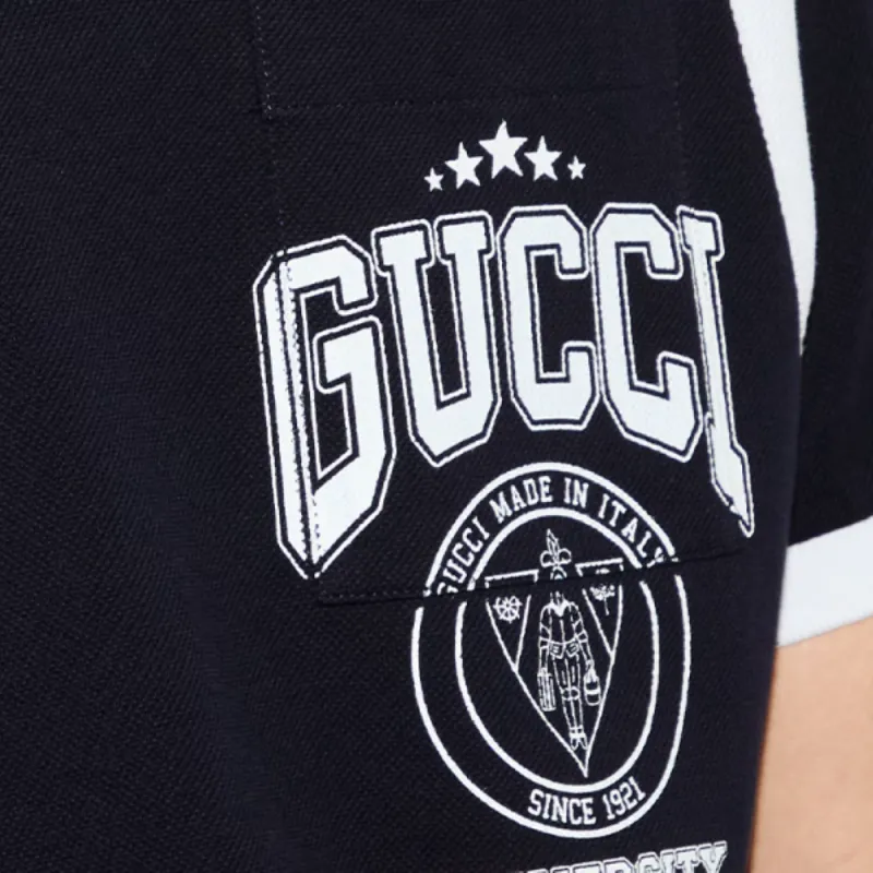 GUCCI Logo print Polo Shirt-6