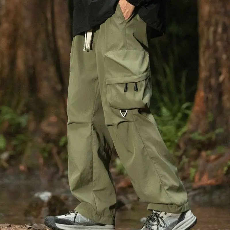 Loose Straight Leg Cargo Pants-9