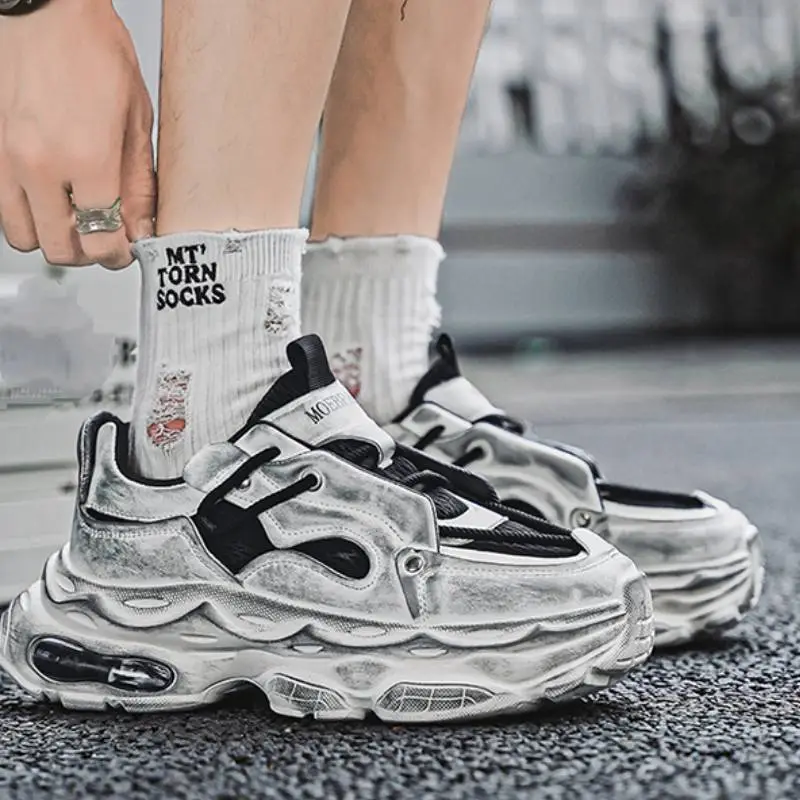 Casual Sporty Breathable Chunky Sneakers-2