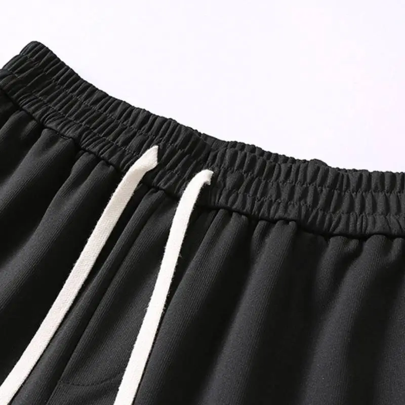 Loose Straight Leg Knit Sweatpants-13