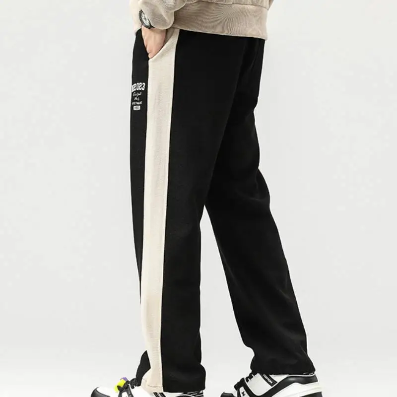 Loose Casual Knit Sweatpants-13