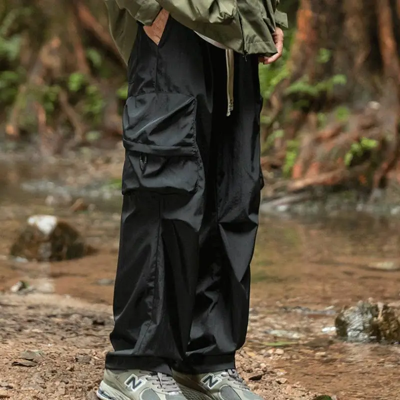 Loose Straight Leg Cargo Pants-1