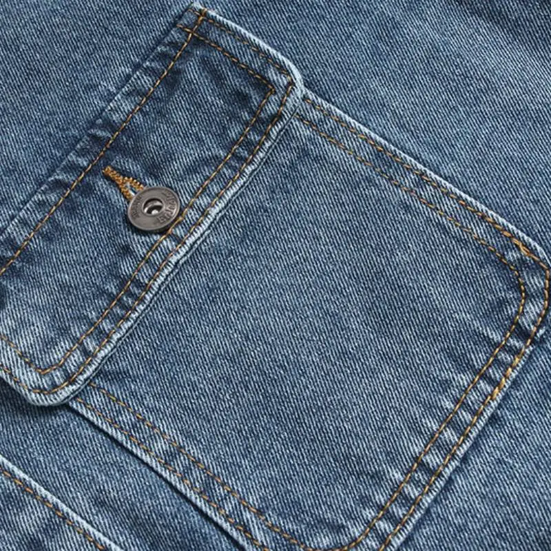 Fashionable Loose Denim Jacket-3