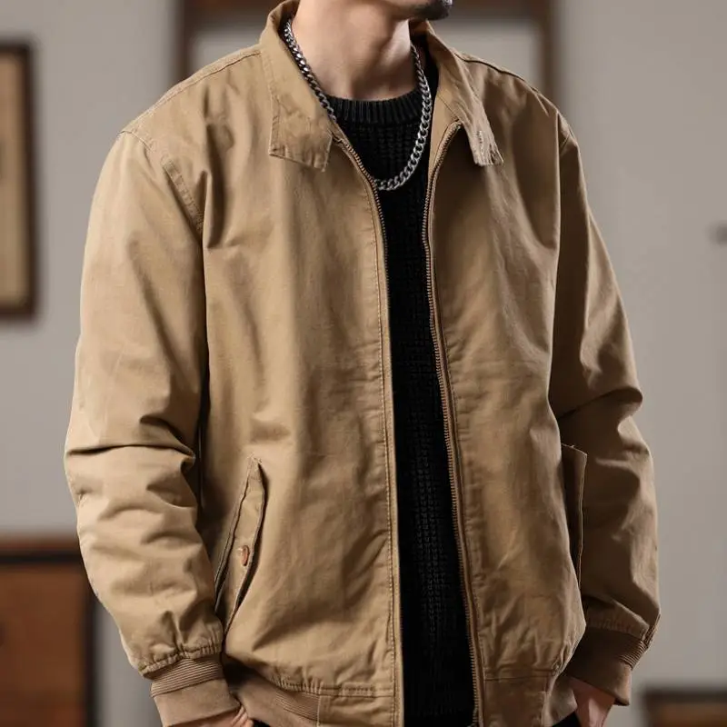 Simple Plain Loose Jacket-6
