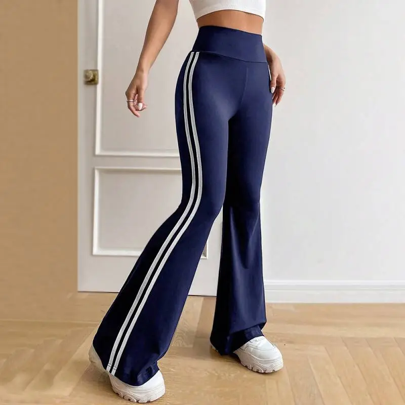 Casual Loose Straight Leg Knit Sweatpants-5