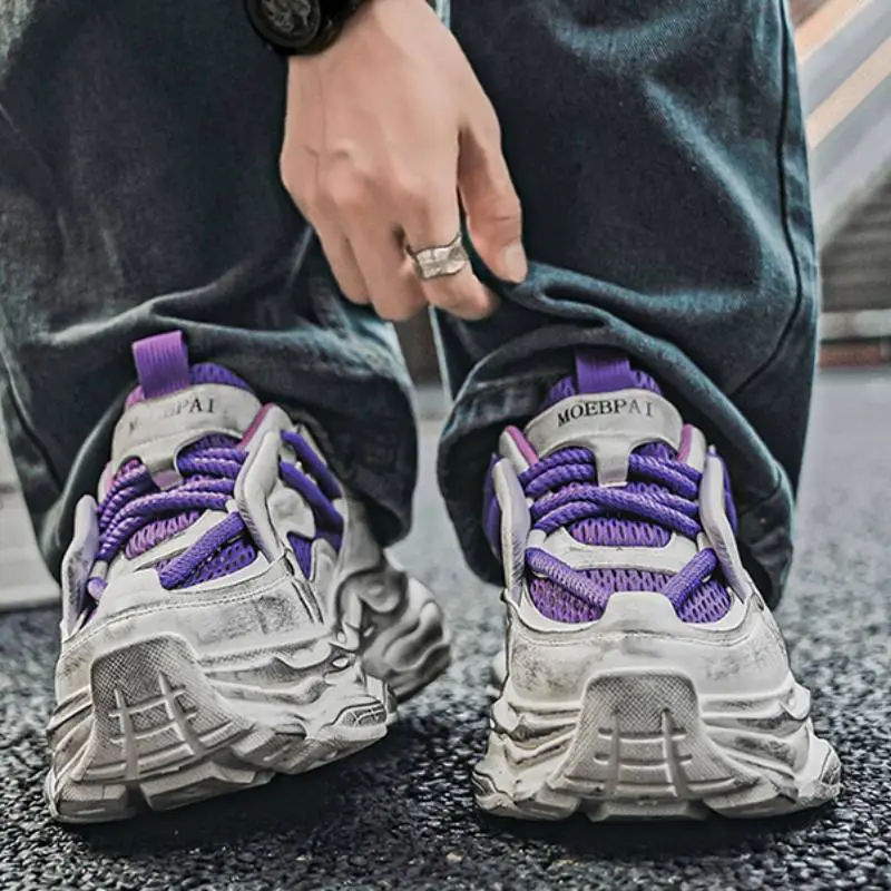 Casual Sporty Breathable Chunky Sneakers-9