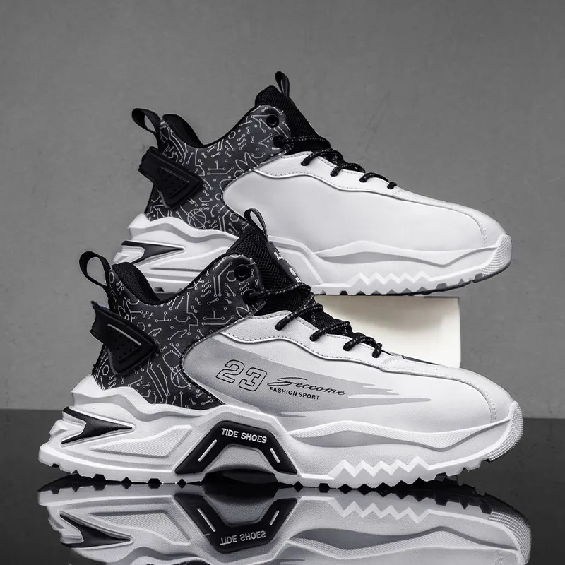 Breathable Casual Chunky Sneakers-4