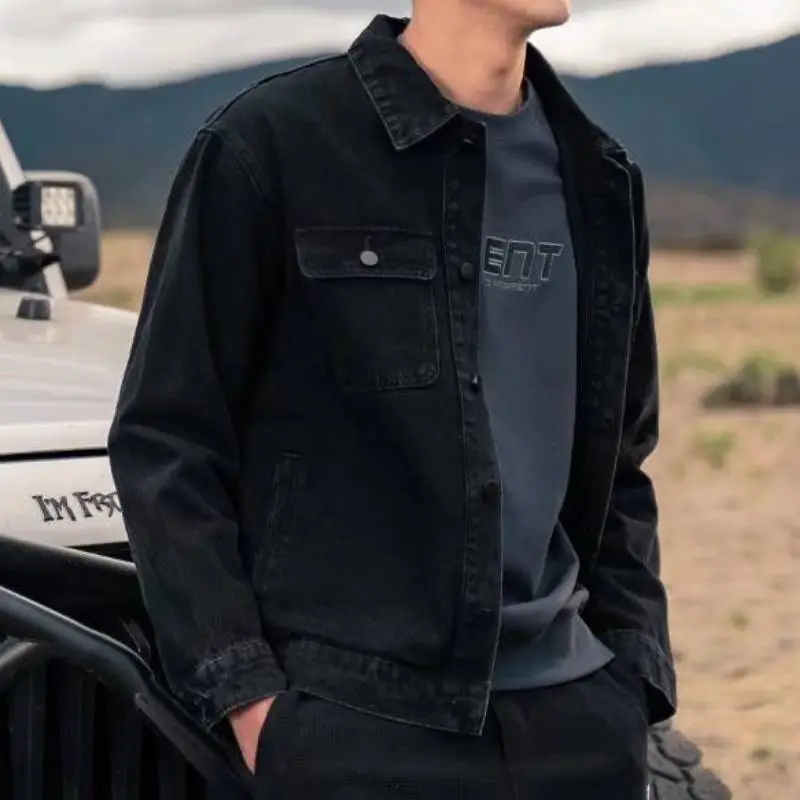 Fashionable Loose Denim Jacket-5