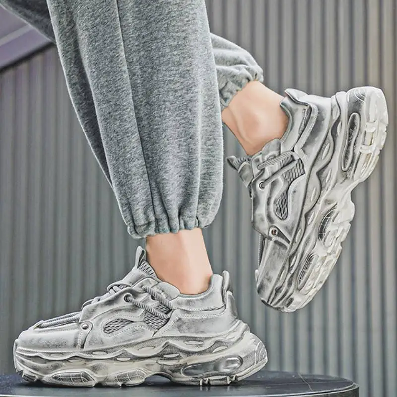 Casual Sporty Breathable Chunky Sneakers-5