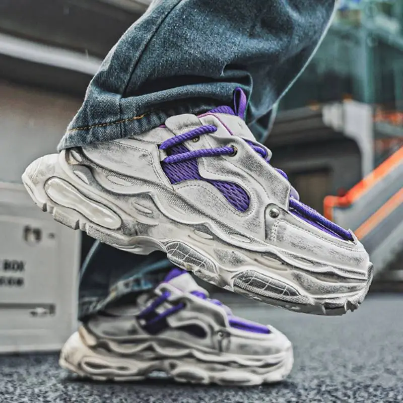 Casual Sporty Breathable Chunky Sneakers-10