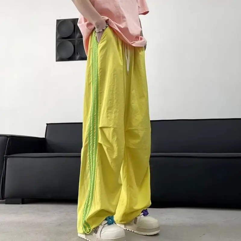 Fashion Loose Casual Hard Shell Pants-3