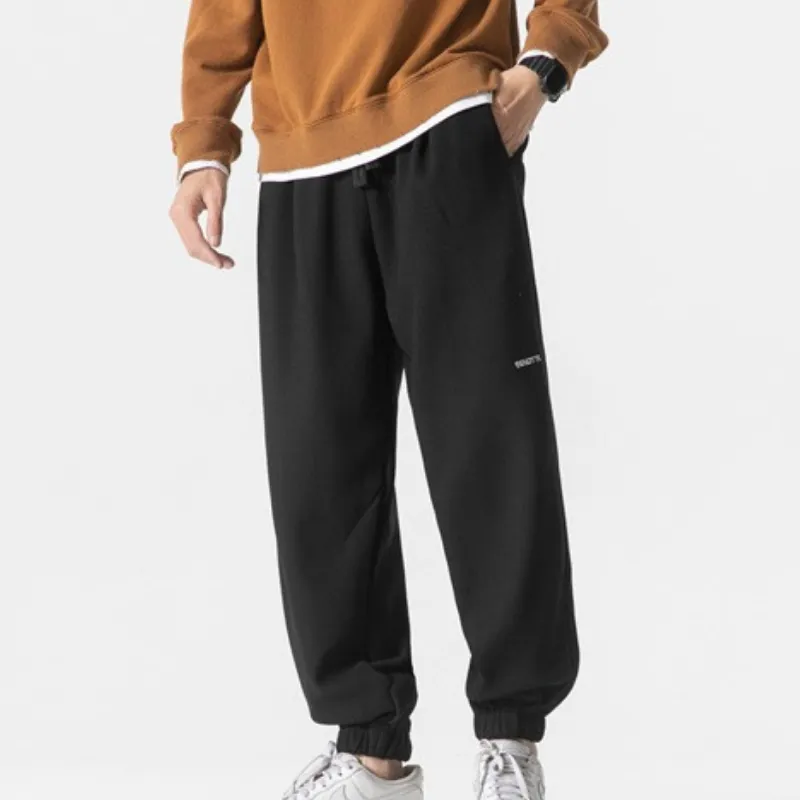 Trendy Embroidered Knit Sweatpants-4