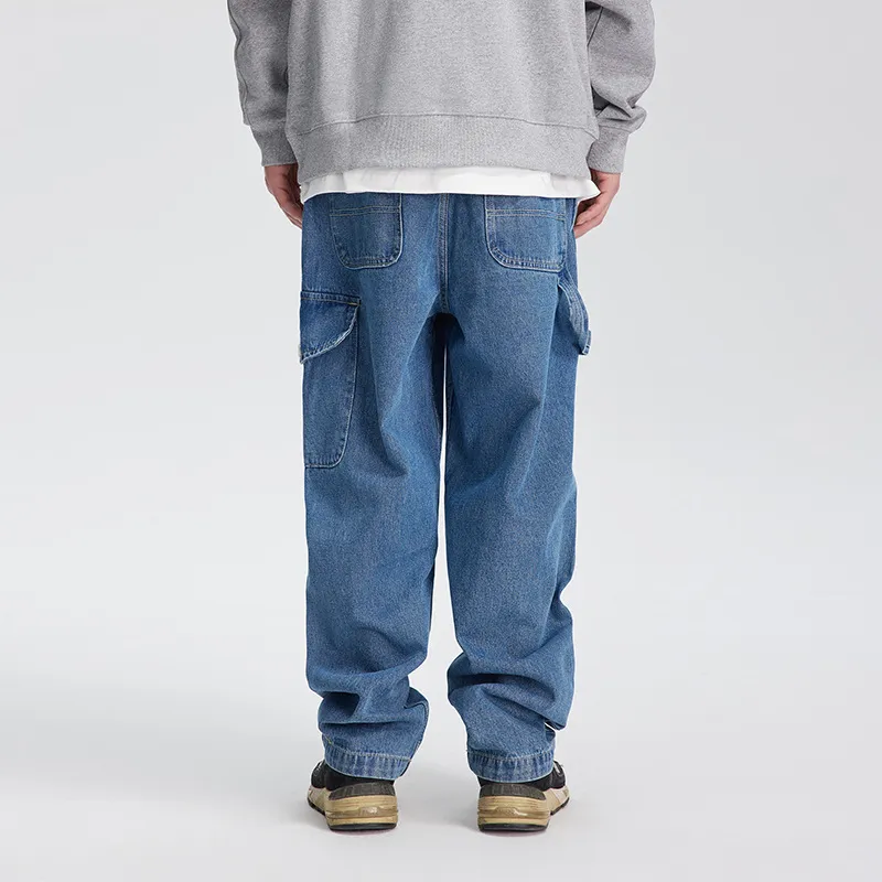 Simple Loose Jeans-4