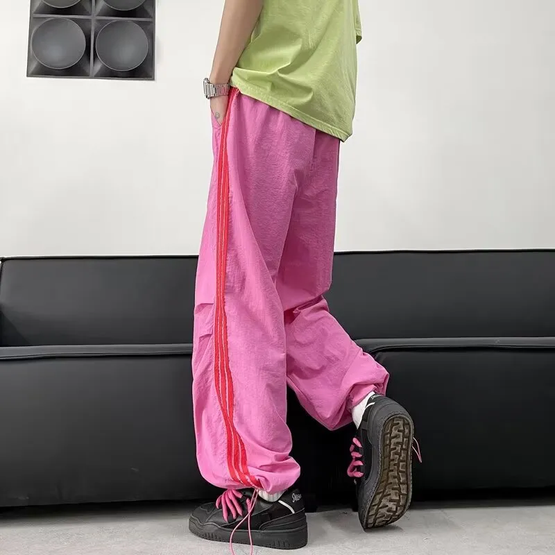 Fashion Loose Casual Hard Shell Pants-5