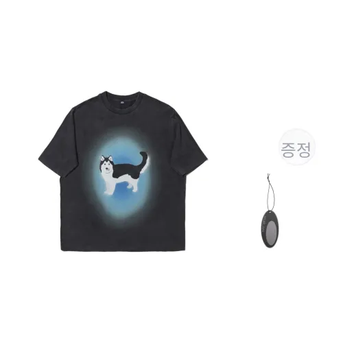 VULCAN STORE 블랙 남녀공용 티셔츠