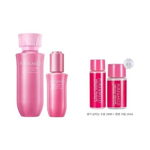 PURE&MILD 스킨케어 세트 남녀공용