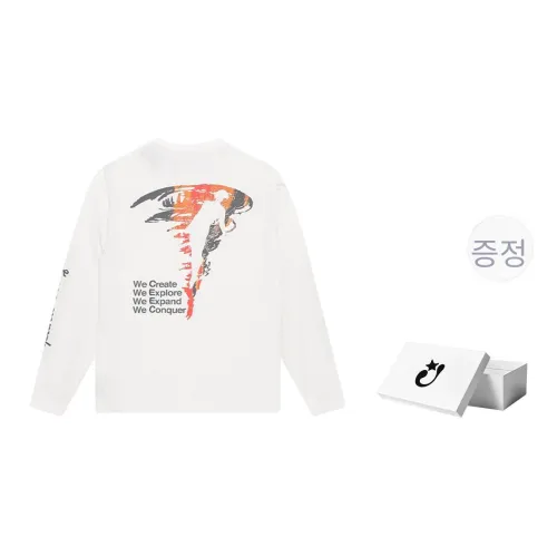 Createexploreexpandconquer 티셔츠 남녀공용 화이트