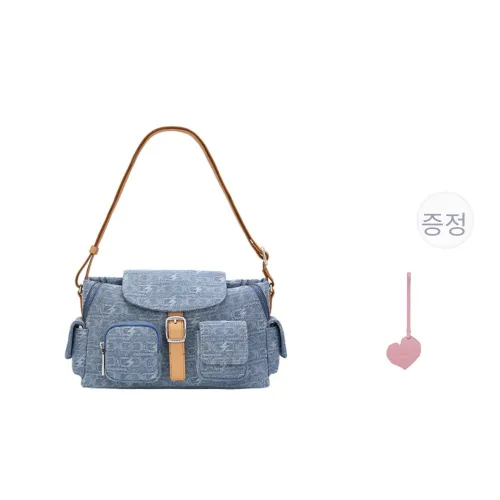 PECO 숄더백 데님 블루 남녀공용