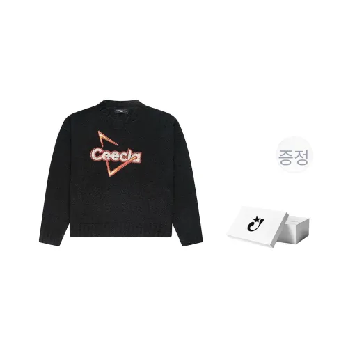 Createexploreexpandconquer 24FW 스웨터 남녀공용 블랙