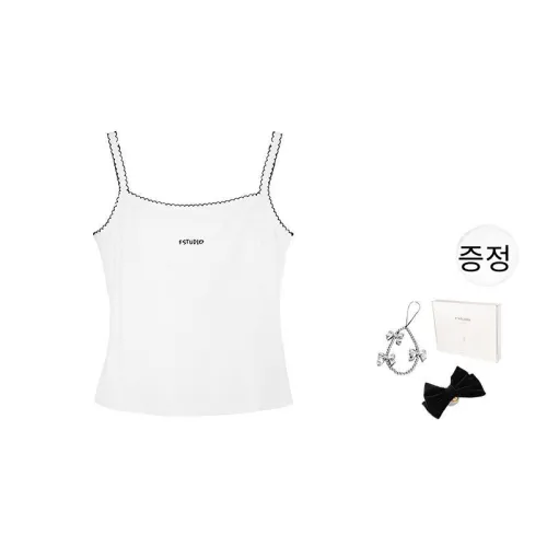 Fstudio 화이트 여성 끈 나시
