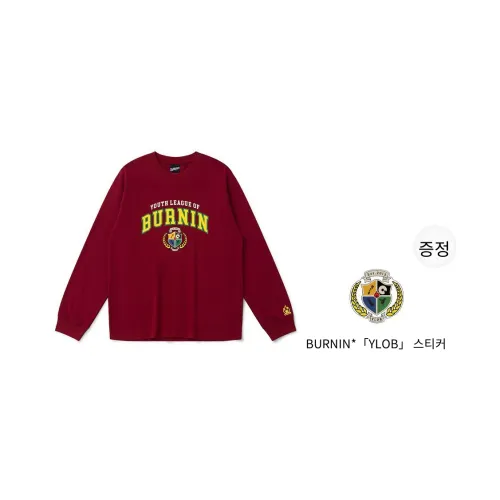 BURNIN 남녀공용 티셔츠