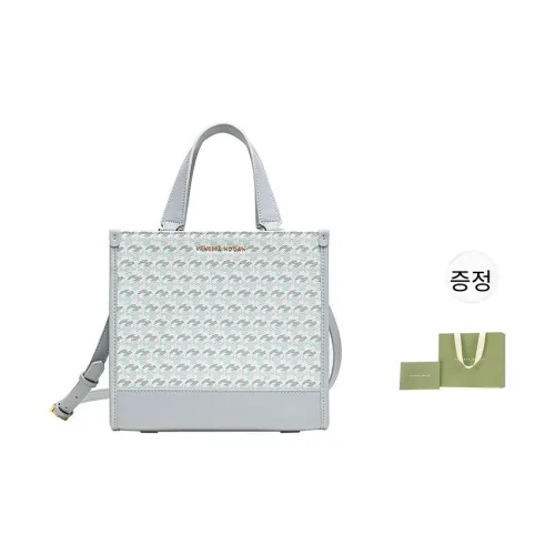 VANESSA HOGAN PVC 크로스백, 토트 가방, 쇼핑백, 숄더 백, 핸드백 M 여성 그레이