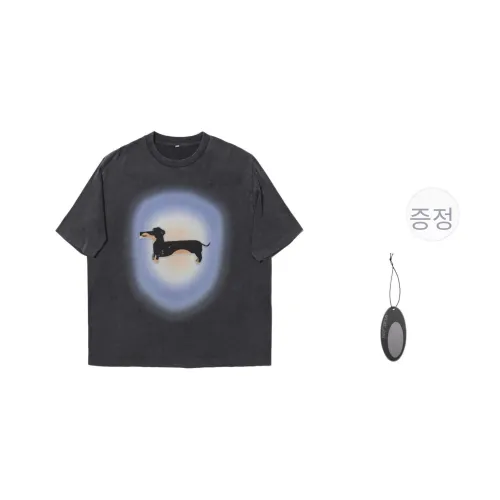 VULCAN STORE 블랙 남녀공용 티셔츠