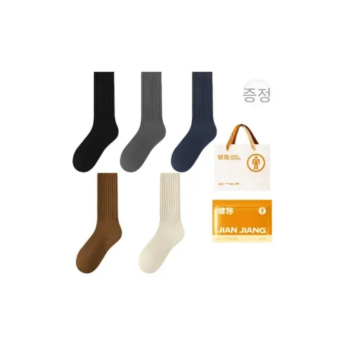 JIANJIANG 남성 크루 삭스