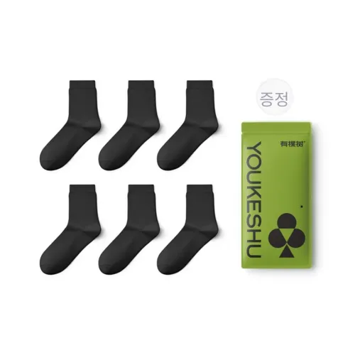 YOUKESHU 남성 크루 삭스