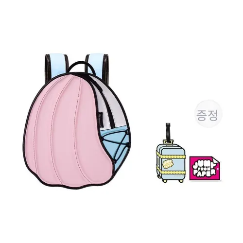 JumpFromPaper 합성 가죽, 나일론 백팩 레귤러 여성 드림 핑크