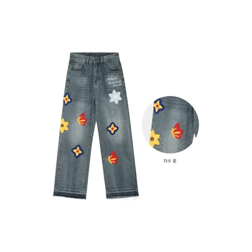 A Chock 남녀공용 청바지